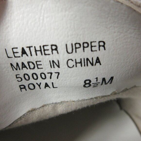 MOOTSIES TOOTSIES 80s 90s White Leather Loafers Womens Sz 8.5 Royal #500077‎ Y2K - Picture 6 of 11